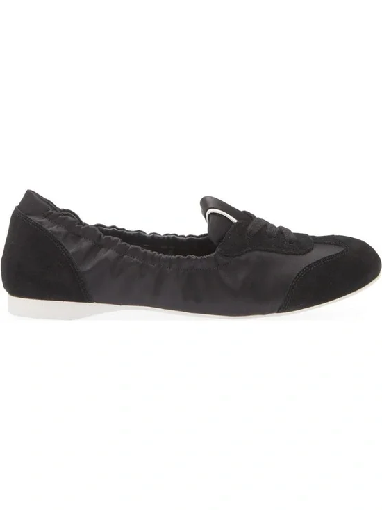 NEW JEFFREY CAMPBELL STEPPER FLAT IN BLACK WHITE 9 - Picture 2 of 11